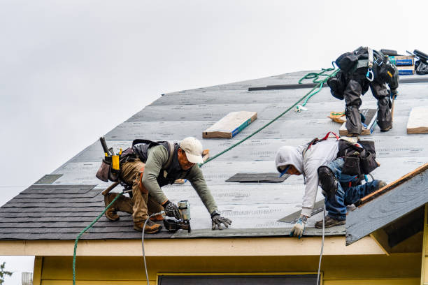 Professional Roof Replacement technician working in Claryville, NY